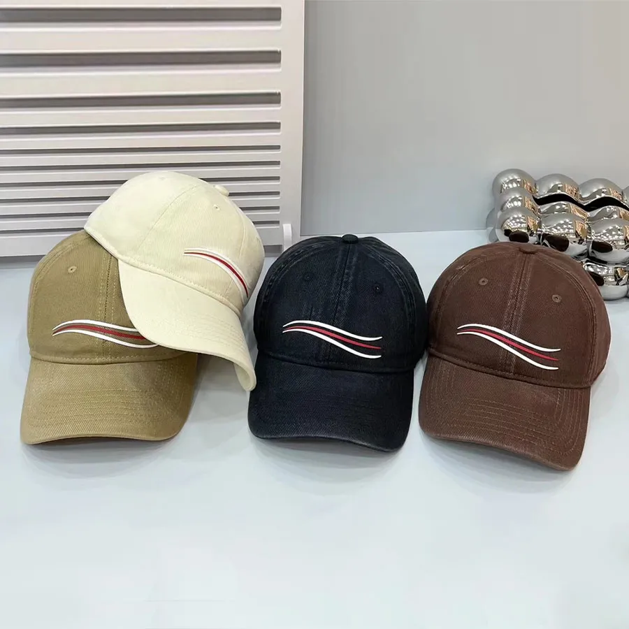 Masowe czapki kulkowe Summer Casual Cap Projektant Mieszanie Hatów Dome For Man Woman Letter Projekt 4 Kolor Option