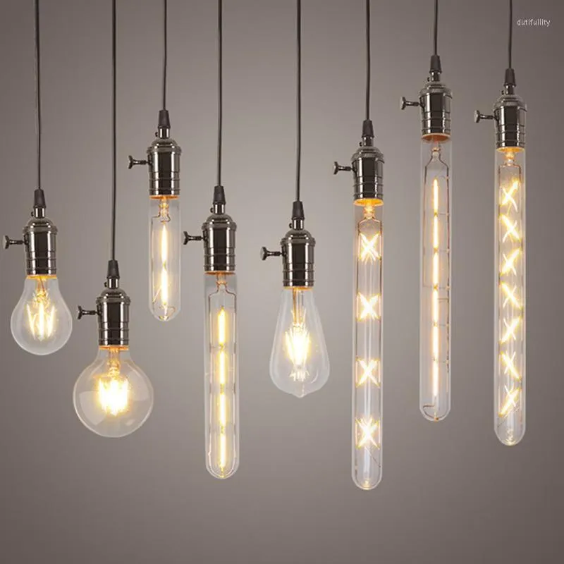 Pendant Lamps Est Lights Edison LED Light Bulbs 4W 6W 8W Lamp E27 220V Home Lighting Ultra Bright Filament