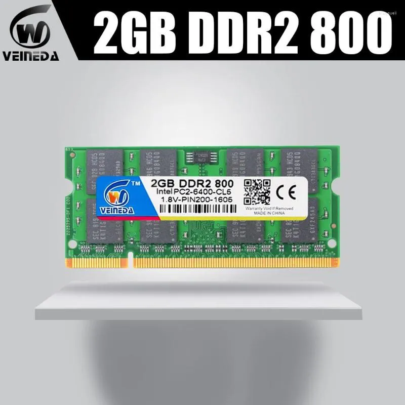 Memory RAM SODIMM DDR2 2GB 800MHz Notebook 667MHz för alla Intel AMD MOBO Support Laptop PC533