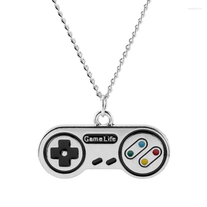 Pendentif Colliers Game Life Gamepad Collier Pour Femmes Hommes Ras Du Cou Bijoux Adolescentes