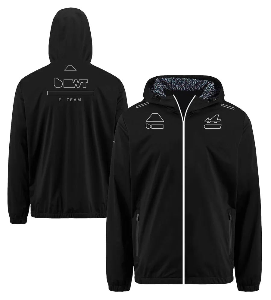 F1 2022-2023 Team Hoodie Jacket Formula 1 Driver Racing Толстовка Ветровка Осень и зима Мужская теплая ветрозащитная молния 281a