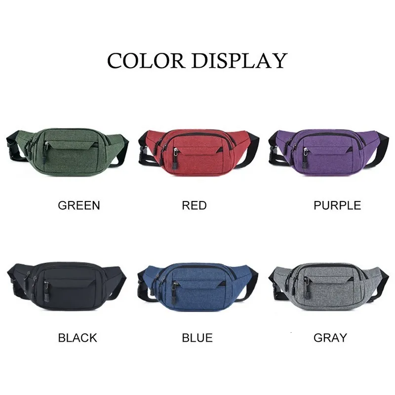 Fashion Waist Bag Simple Leisure Oxford Waist Packs Ladies Waist Bags Designer Mobile Phone Pouch 2021 For Men And Women