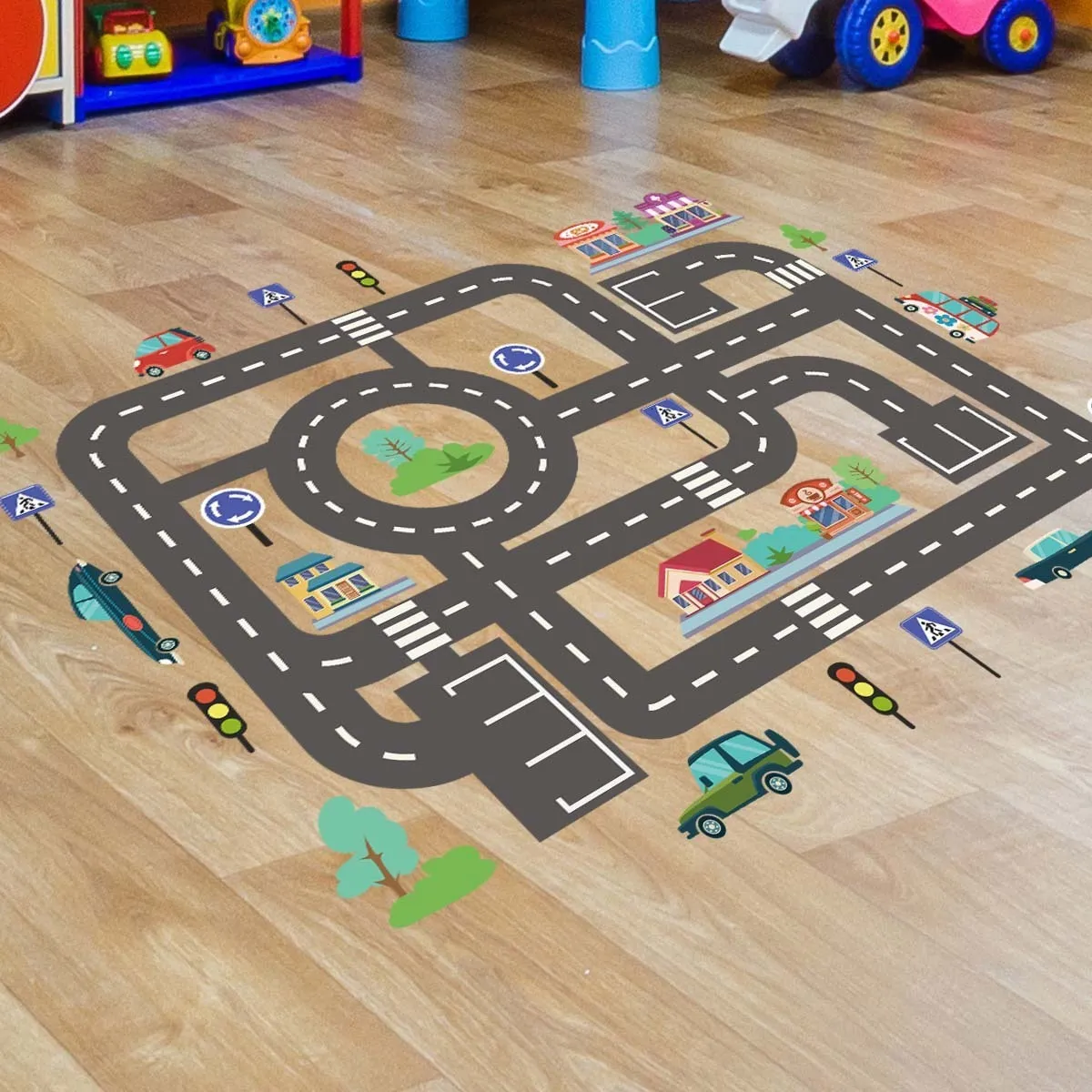 Decoração de parede piso infantil jogos infantil bebês adesivos de vinil decoração de quarto de bebê à prova d'água 230220