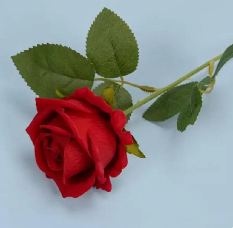 시뮬레이션 장식 꽃 장미 싱글 발렌타인 데이 결혼식 선물 거실 테이블 장식