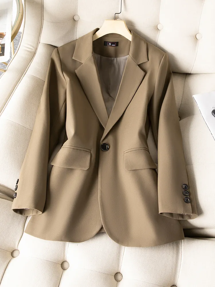 Ladies top khaki blazer