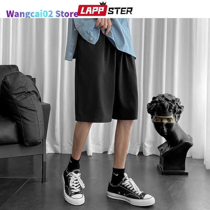 Mäns shorts män shorts lappster män casual basket sommar svart cool koreanska mode japan sport plus storlek 022023h