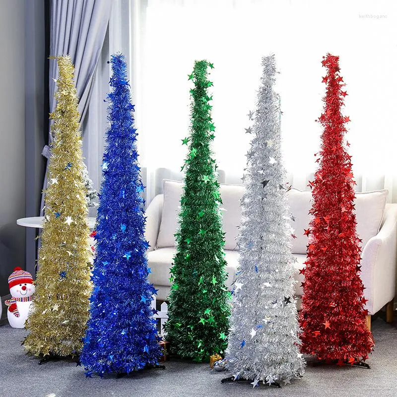 Dekoracje świąteczne 1,2m 1,5 m High Holiday Decoration Garland Tree Prezenty Złote Srebrny Czerwony Zielony i Niebieski