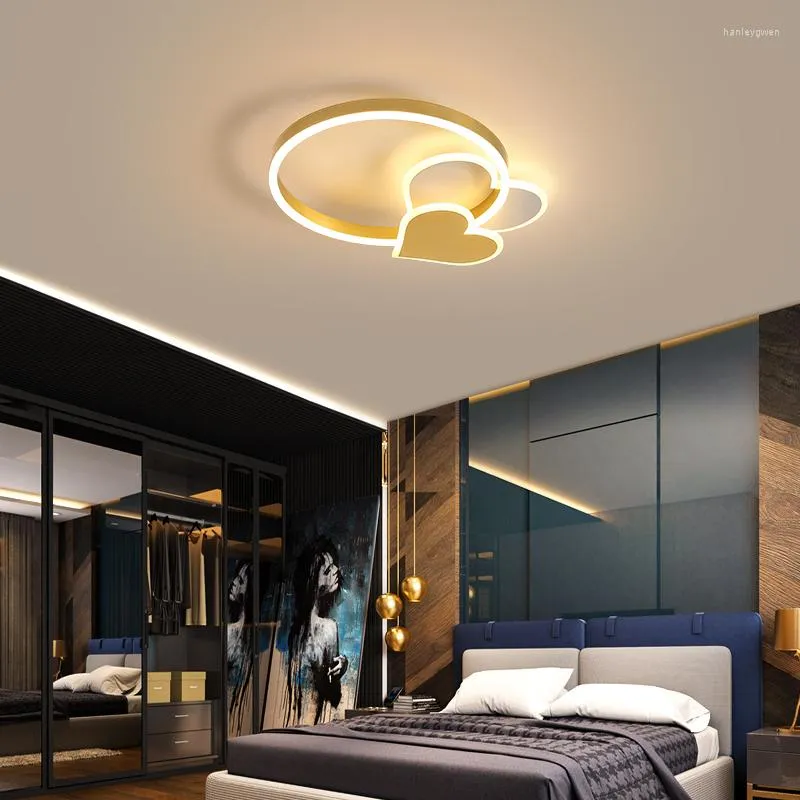 Plafondlampen hartstijl ledbar licht oppervlak lamp huishouden creatieve persoonlijkheid slaapkamer luxe romantische bruiloft verlichting