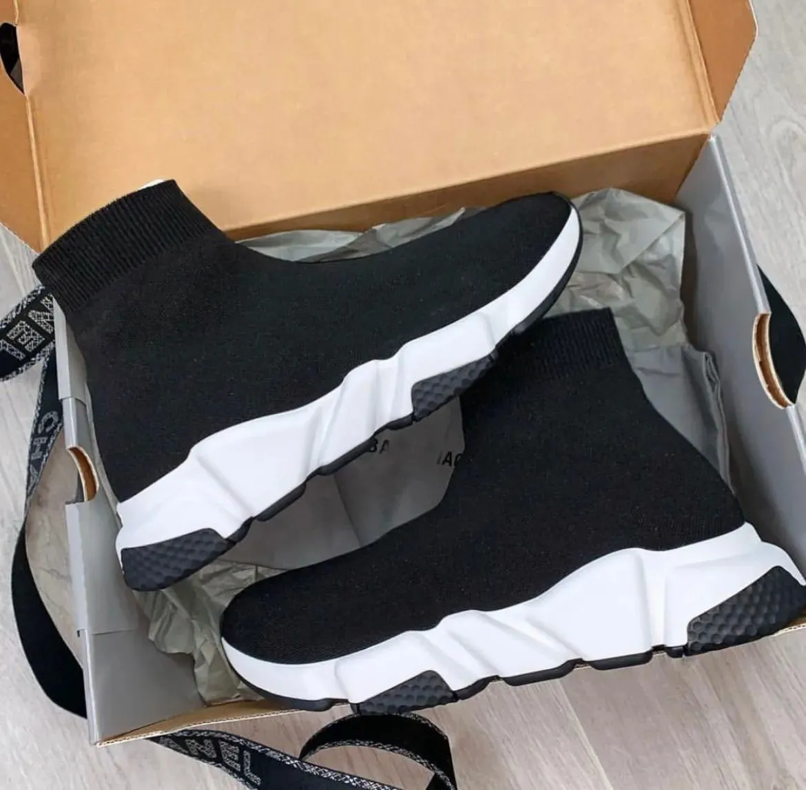 Knit sock deals boot trainers