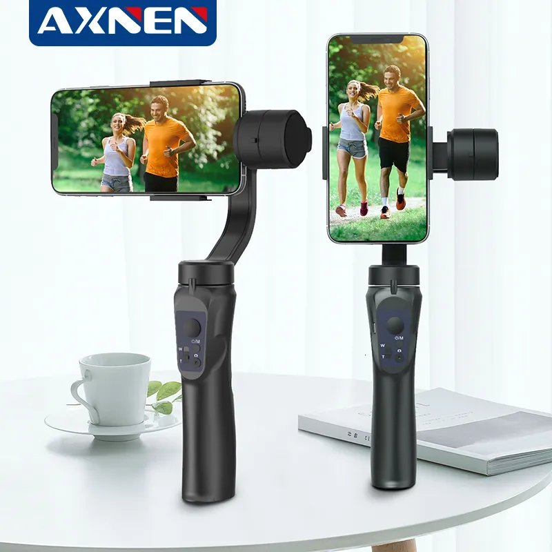 Stabilizatörler 3 Eksen Gimbal Handheld Akıllı Telefon Stabilizatör Cep Telefonu Aksiyon kamerası telefon Video Kayıt 230220