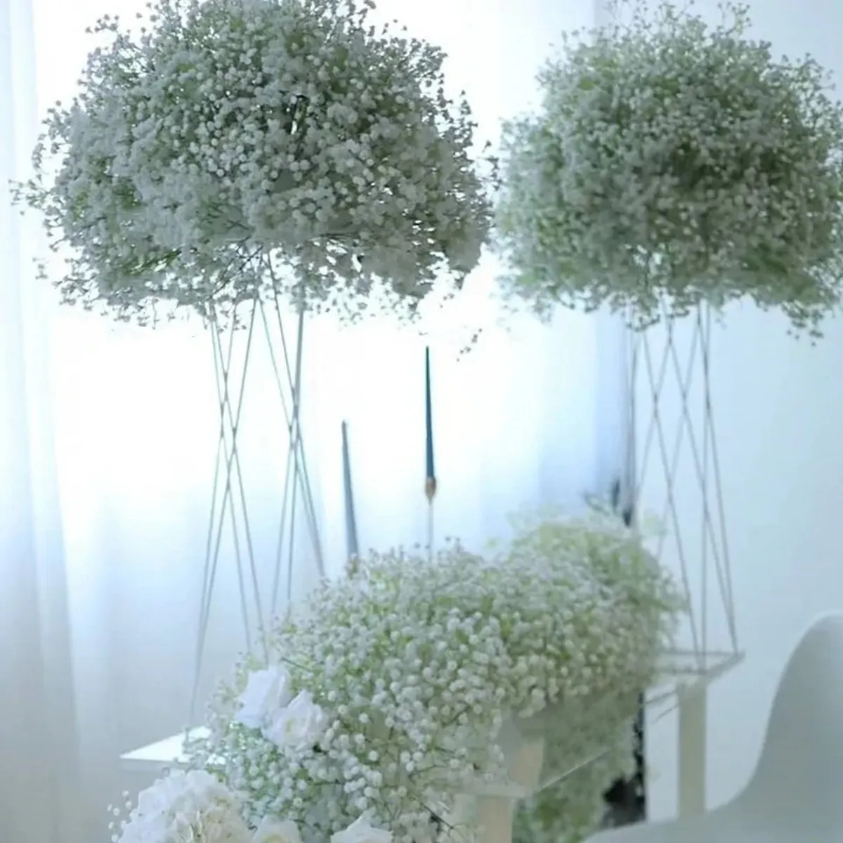 No Stand) dekoration babysbreath Silk Flower Ball Table Centerpieces Flower Artificial Gypsophila Flower Balls For Wedding Imake600