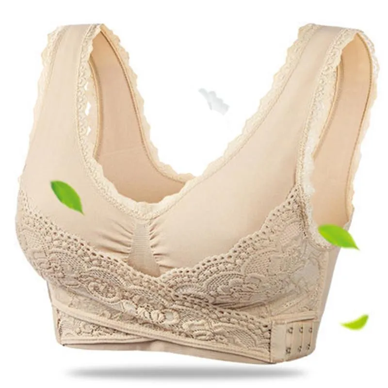 Set Of 3 Fashionable Wire Free Lace Full Cap Bras For Elderly Women  Seamless, Breathable, And Thin With Padded Details For Women From  Xiajiaohao, $19.55