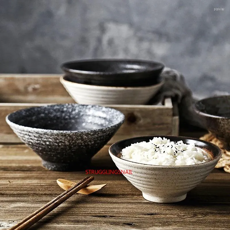 Ciotole Stoviglie giapponesi Ciotola Home Rice Ceramica 8 pollici Large Ramen Noodle Multi Specifica Zuppa