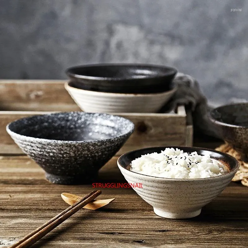 Tigelas Japonesas Talheres Tigelas de Arroz Cerâmica 8 Polegadas Grande Ramen Macarrão Multi Especificação Sopa