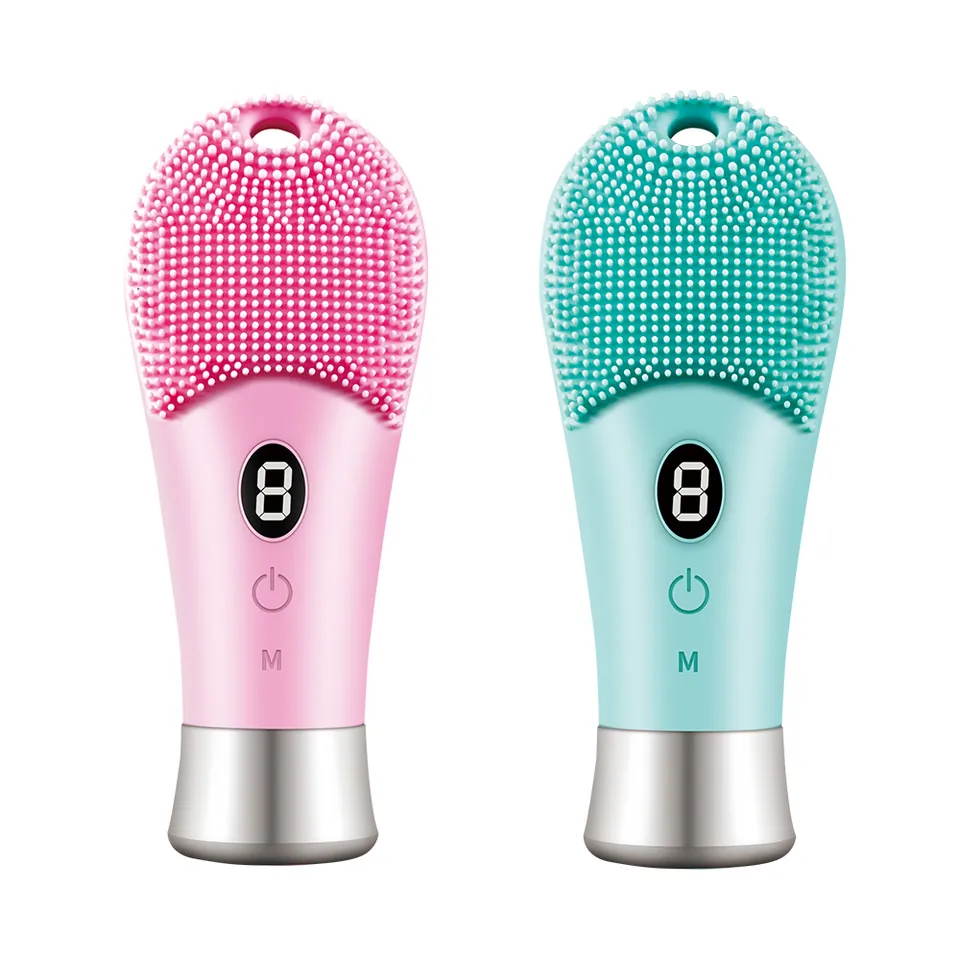 Electric Silicone Facial Cleansing Brush - Deep Cleanse & Exfoliate with Sonic Technology - Waterproof Mini Cleansing Tool