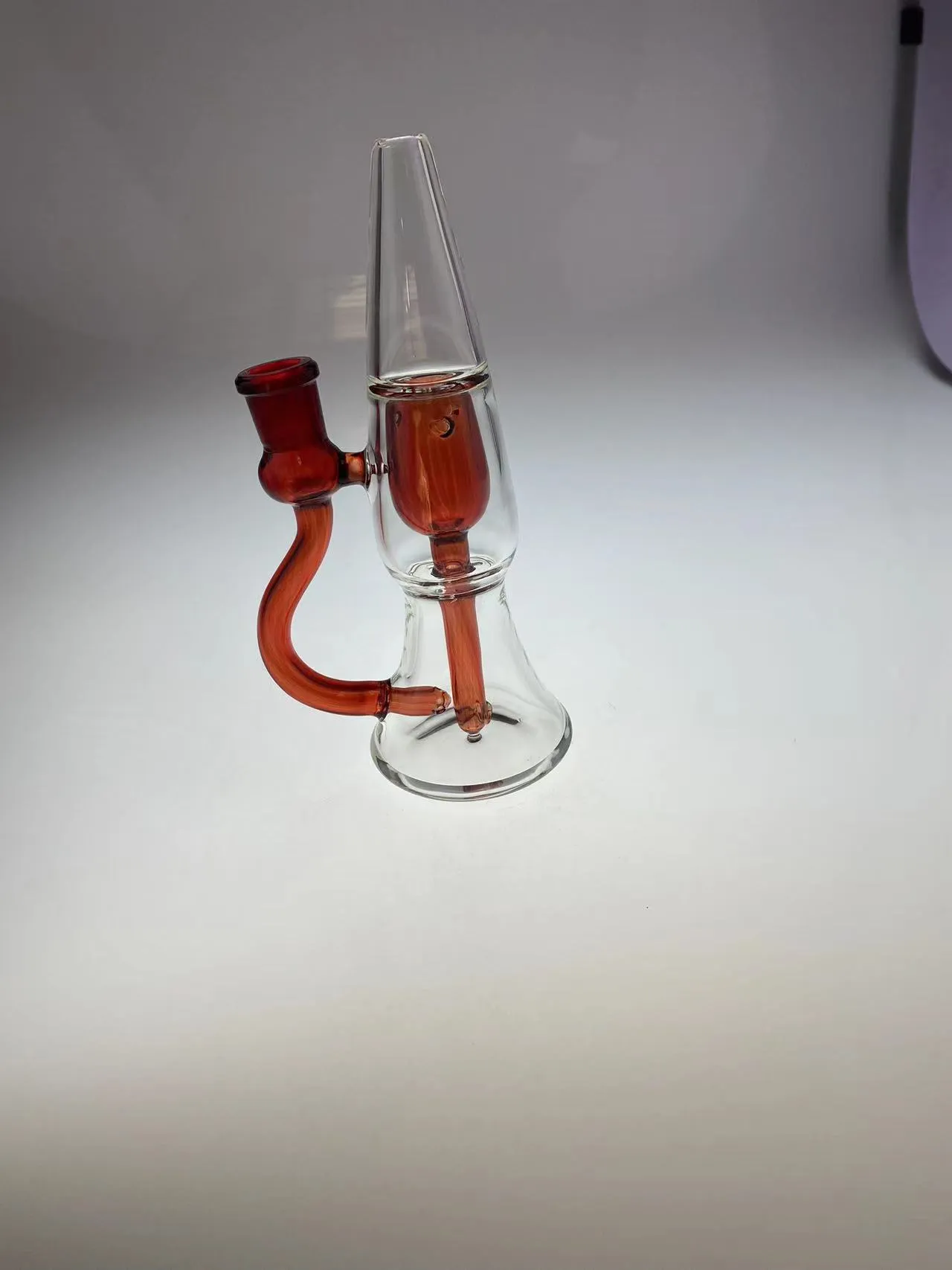 Hookahs, tubo de fumantes, concessões de preços de 14 mm de 14 mm, articulação 14 mm, 8 polegadas, clara e vermelha