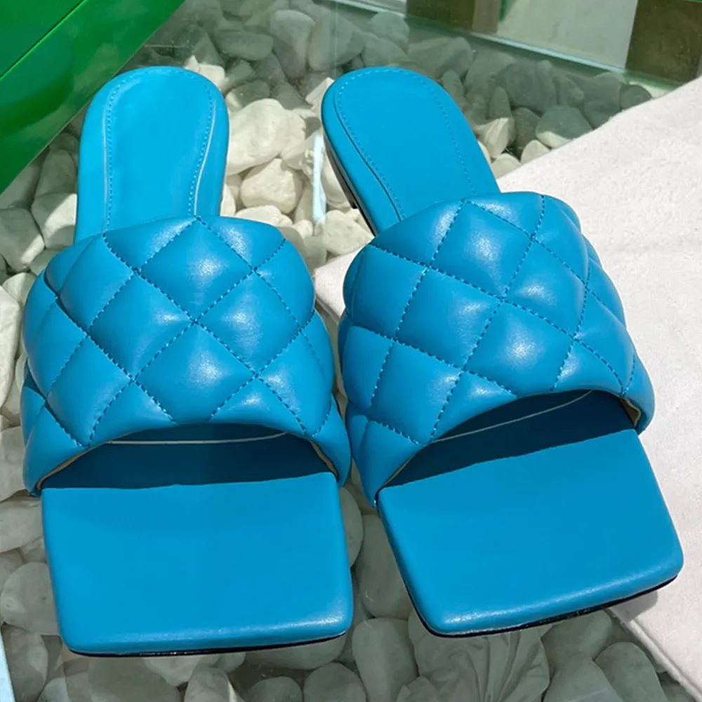 Fashion Fille Teal Sandals Flat For Women Sheepskin Design Relaxing Style With Original Box From Designershoes66 73.97 DHgate.Com