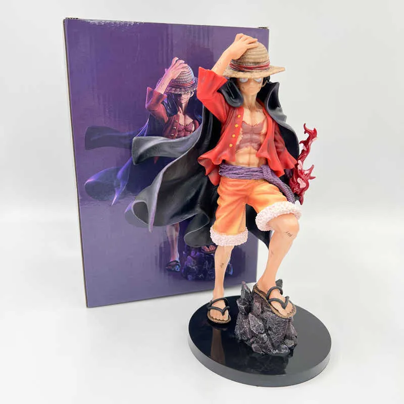 One Piece Figure Luffy Gear 5 Action Figure Sun God Luffy Nika PVC Action  Figurine Statue Quality Base Collectible Model Doll T(no box) (2) 