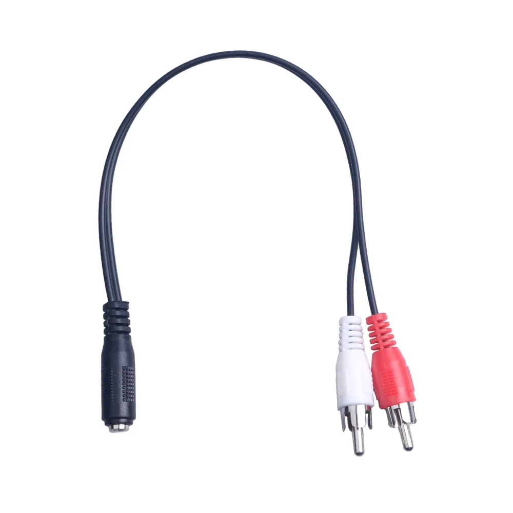 Cavo Adattatore Audio Da 3.5mm Maschio A 2 RCA Femmina - 25cm - Per Collegare Smartphone A Impianto Hi-Fi