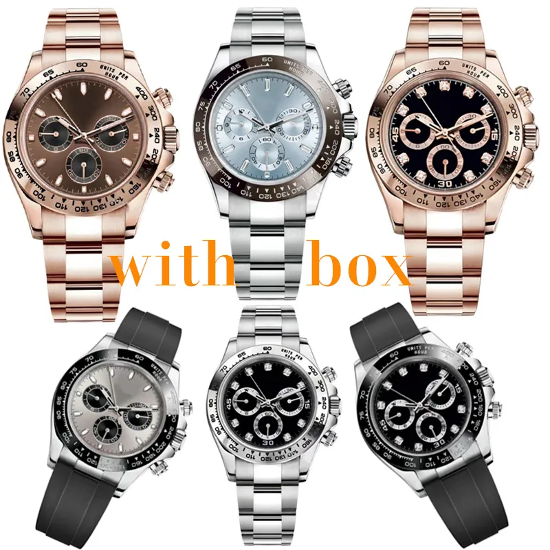 Mäns automatiska mekaniska keramiska klocka 40mm rostfritt stål Simning Watch Design Classic Sapphire Luminous Watch Business Leisure Montre de Luxe