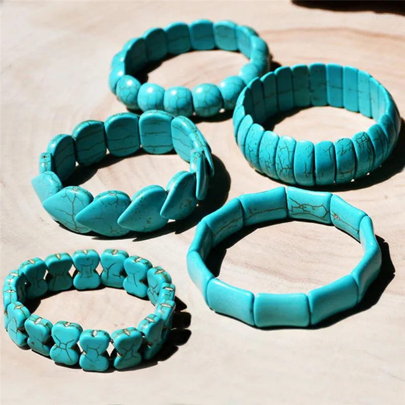 Strand Koreaanse Boheemse turquoise kristallen kralen touwarmbanden voor vrouwen meisjes etnisch hart charme wrap armband pulseira feminina