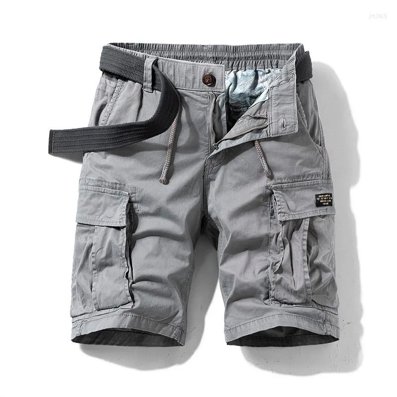Mäns shorts 2023 Mens Summer Army Tactical Cargo Fashion Khaki Multi-Pocket Casual Short Pants Loose Men