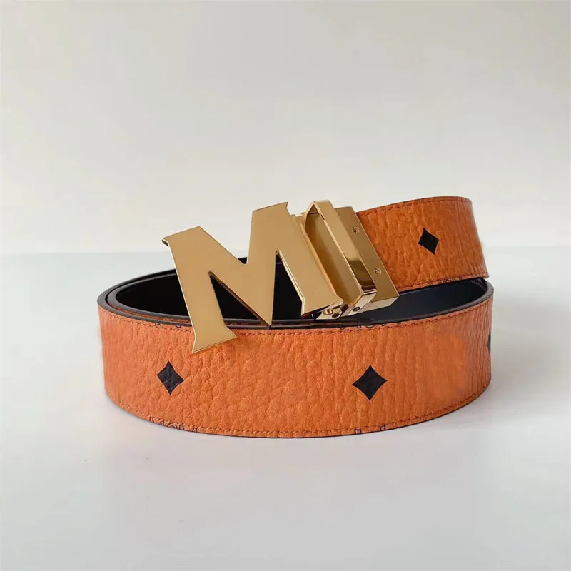 Belts Belts Formal m belt luxury designer belt men womens trendy metal letter removable buckles wide boy comfortable leather business du