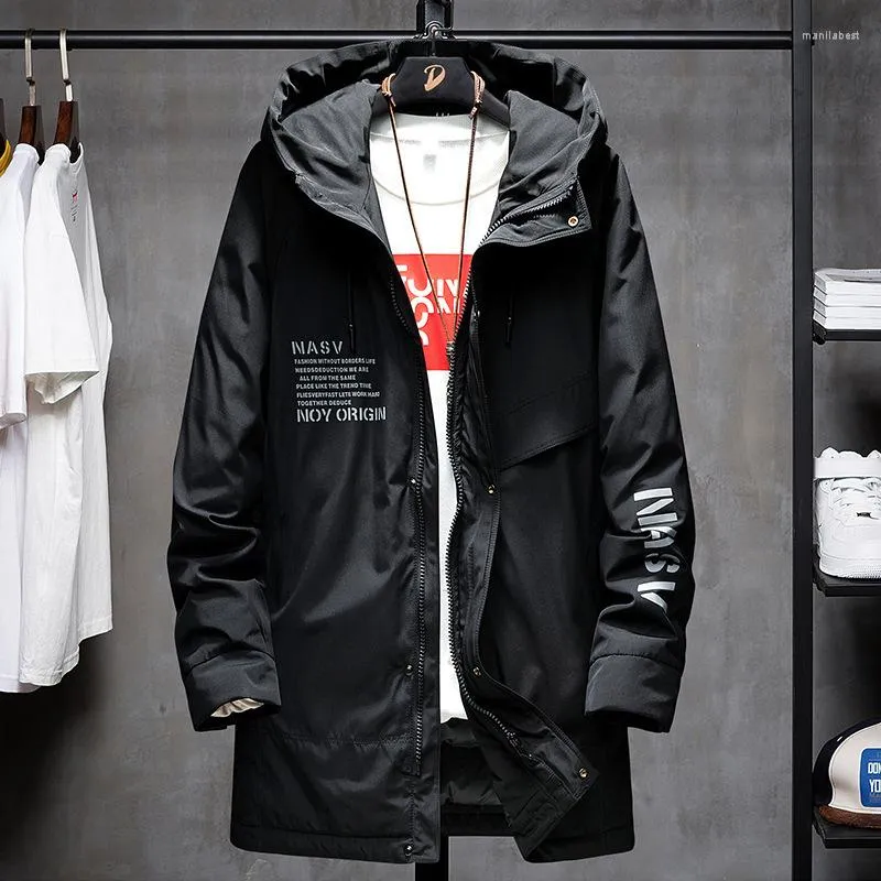 Men's Down Edition Cultivate Morality Long Winter Jacket Coat Abiti imbottiti in cotone