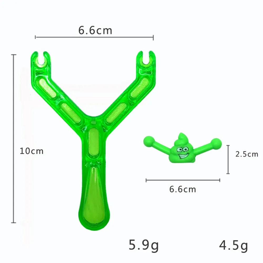 20 Teile Poop Slingshot Spielzeug – 4 Schleudern, 16 Gummi-Kacke, Lustige Streiche Für Partys & Stressabbau