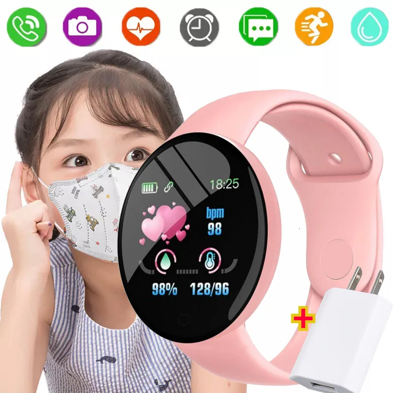 Kinderhorloges Kids Watches 144 inch Aangepast Wallpaper Waterdichte Smart Women Digital Sport Polshorwatch voor Fitness Tracker Children 230220