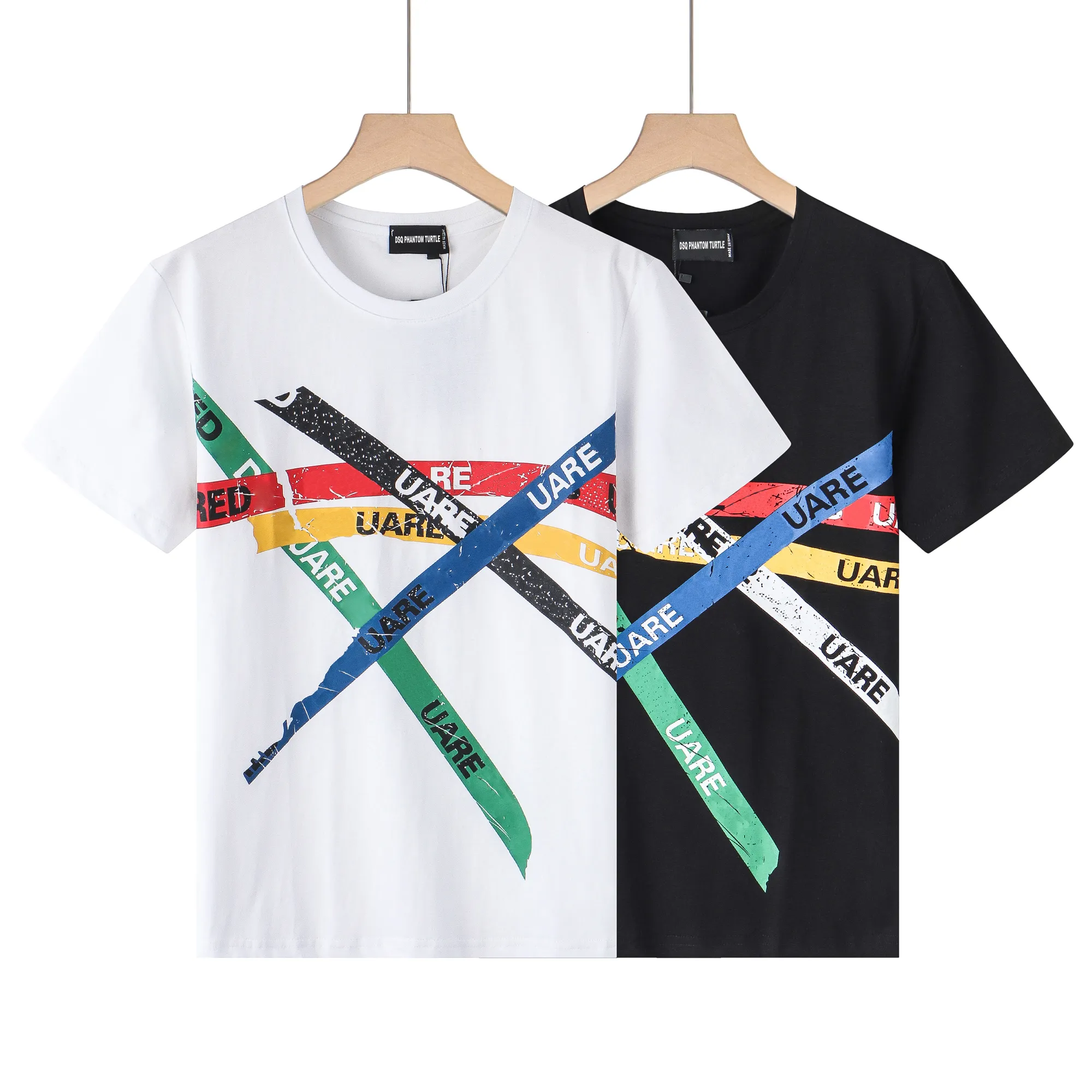 DSQ ファントムタートルメンズ Tシャツ 2023 新しいメンズデザイナー Tシャツイタリアファッション Tシャツ夏の Tシャツ男性ソフトで快適な綿 100% トップス 6794