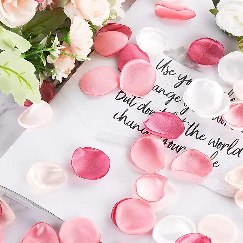 Decorazione per feste 200/400 pezzi Petali di rosa in seta Blush Pink per decorazioni di nozze Centrotavola Reception Decori Flower Girl Bridal Shower