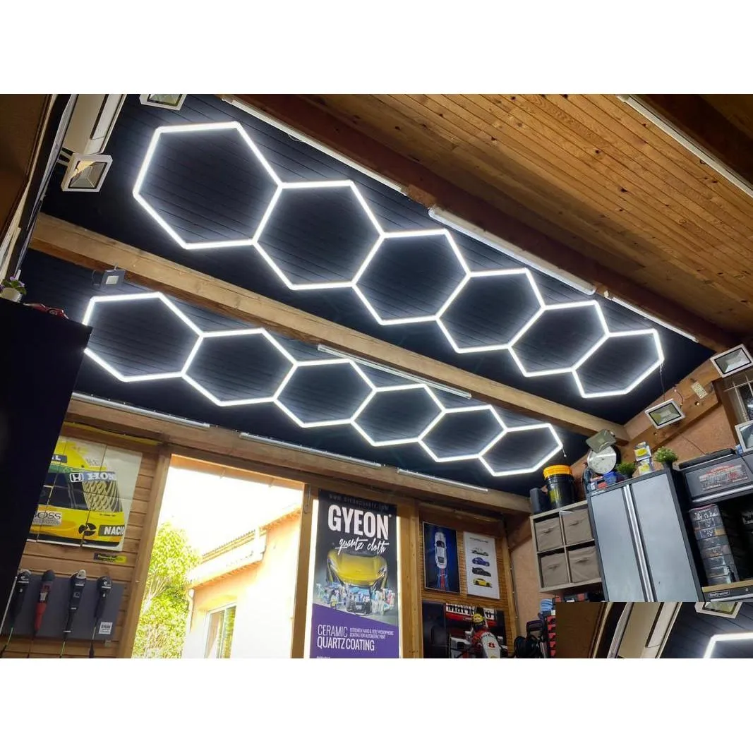 Barres lumineuses lumières de travail 1,5X LED super brillantes pour atelier de réparation garage à domicile et systèmes commerciaux livraison directe hexagonale mobiles M Dhapy