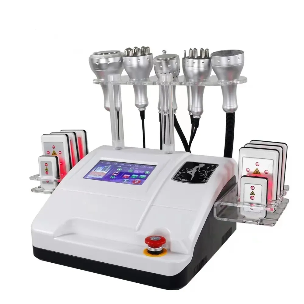 Equipo RF Alta calidad 8 en 1 adelgazante Cavitación ultrasónica 40K vacío lipolaser cuerpo pérdida de peso Radiofrecuencia lifting facial máquina de belleza