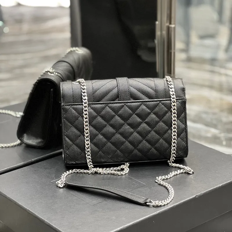 2023 Fashion Designer Vrouw Draagtas Vrouwen Schoudertas Handtas Portemonnee ENVELOP Kleine Lederen Cross Body Chain Hoge kwaliteit Handtassen Portemonnee