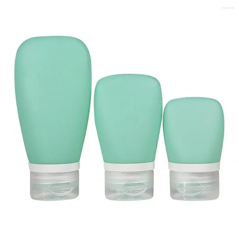 Lagerflaschen 3PCS/Set Praktische Silikon -Gesichtsreinigerflasche Mini -Größe Trip Cosmetics Accessoire