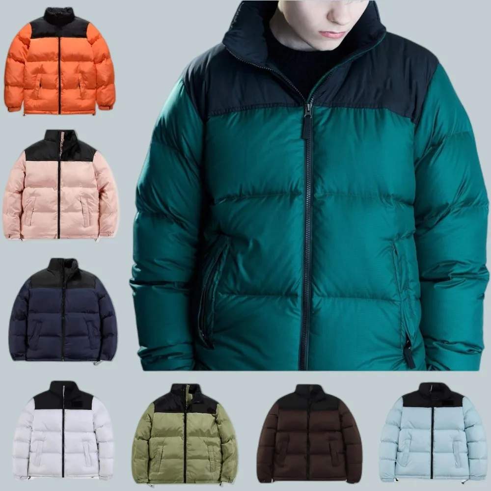 Hot Sale Heren designer donsjassen Parka's met capuchon, letterdruk Paarkleding Bovenkleding windjack Bruine casual dikke puffer winterjas