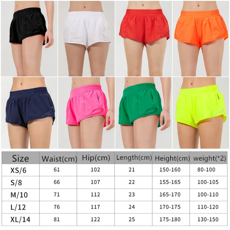 LL-88248 Bayan Yoga Kıyafetleri Yüksek Bel Şort Egzersiz Kısa Pantolon Gym Fitness Giyim Elastik Yetişkin Sıcak Pantolon Spor Koşu Kızlar