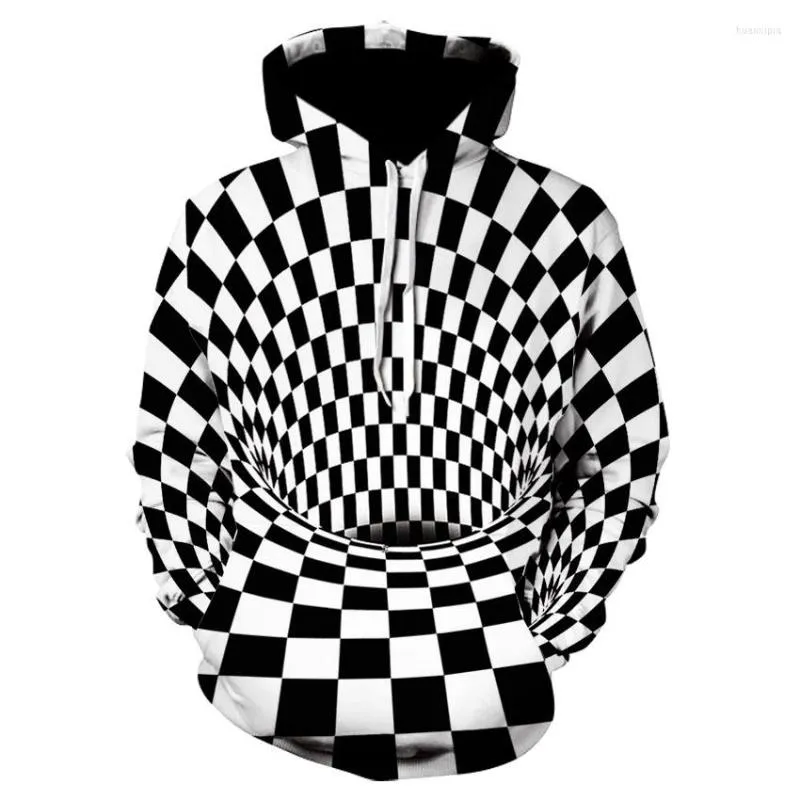 Herrtröjor 2023 Fashion Hoodie Geometric Creative 3D Street Clothing Sweatshirt Geek Matematik Pullover