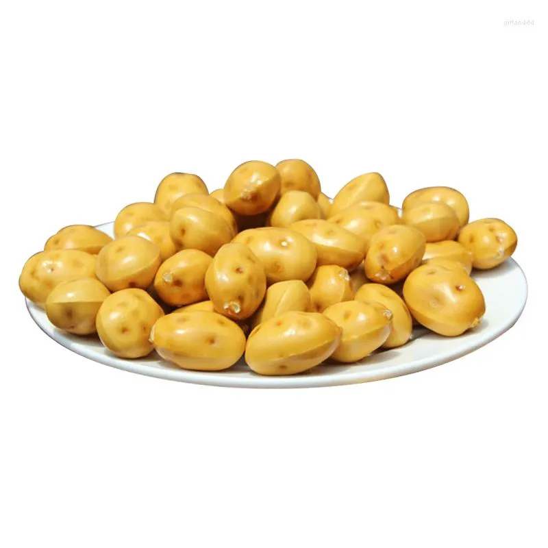 الزهور الزخرفية 20pcs Mini Potato Foam Fruit Fruit Fruit Frughable for Home Decoration Destritive Toy Props Props Table Table Table