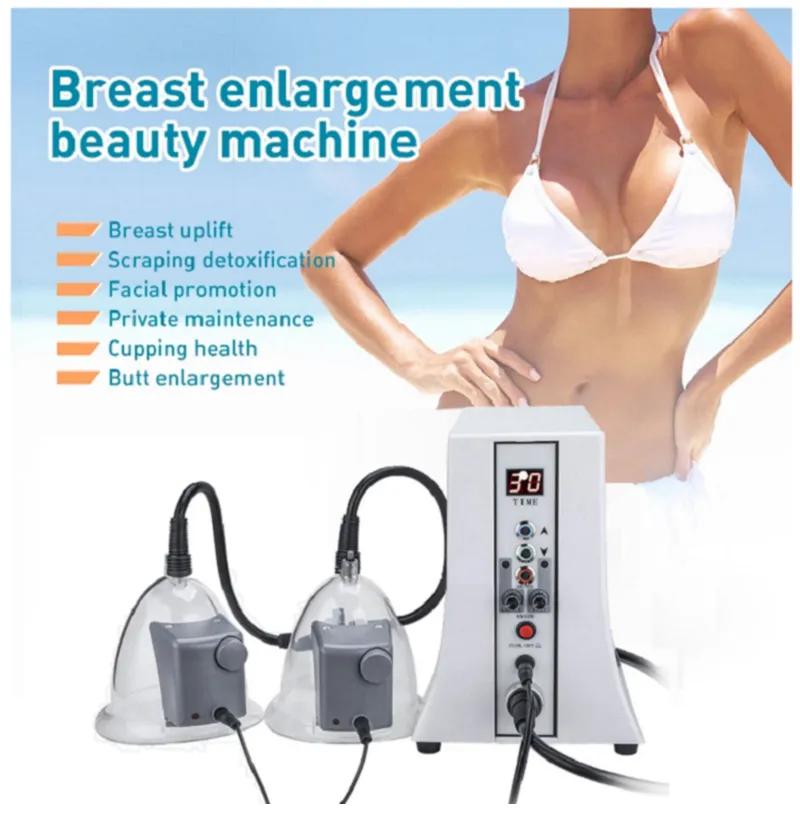35 tazas Terapia de masaje al vacío Modelado del cuerpo Bomba de aumento de senos Levantamiento de glúteos Mejorador de glúteos Masajeador Busto Copa Adelgazante Máquina de belleza