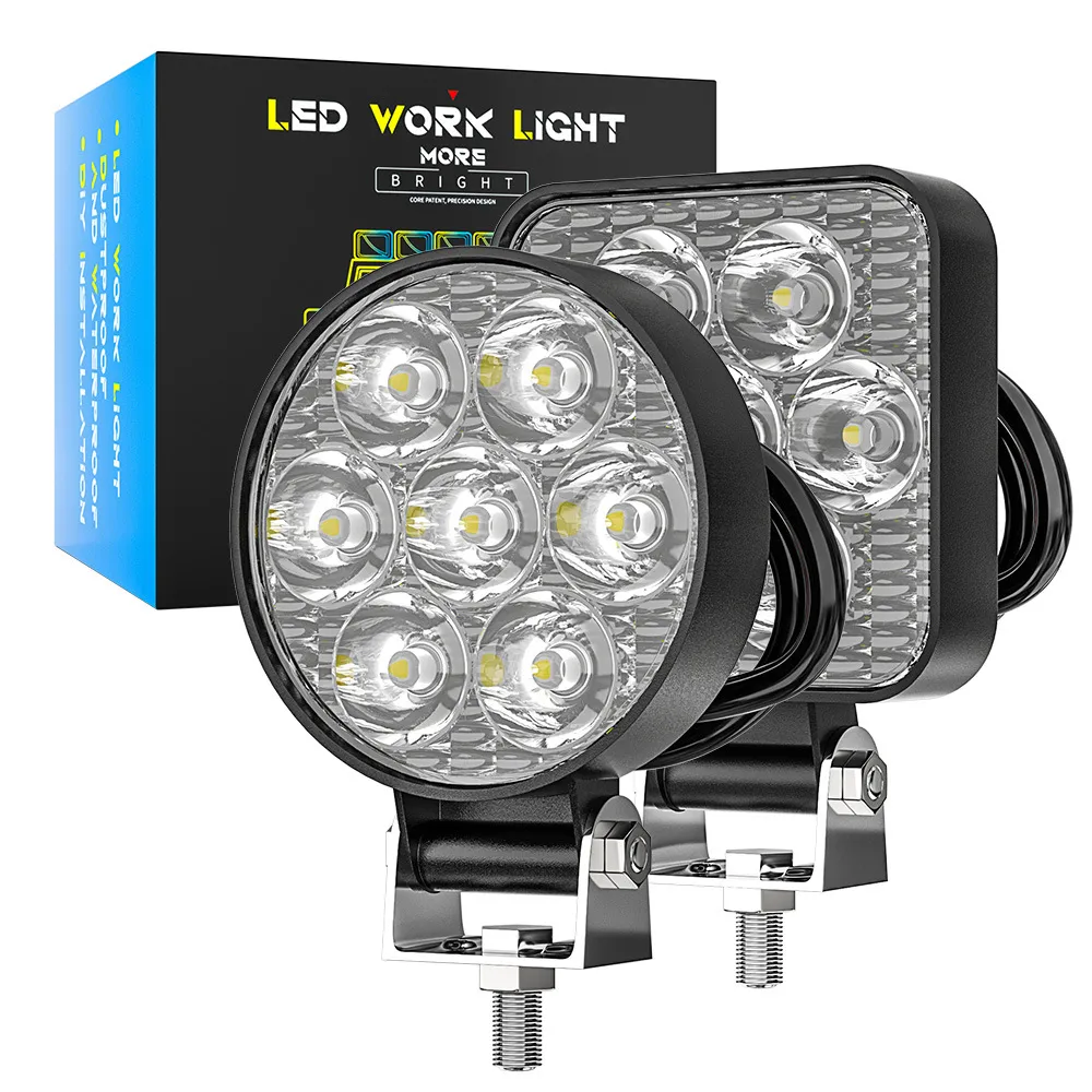 21W 7 LED Lampe De Travail Mini LED Voiture Avant Brouillard