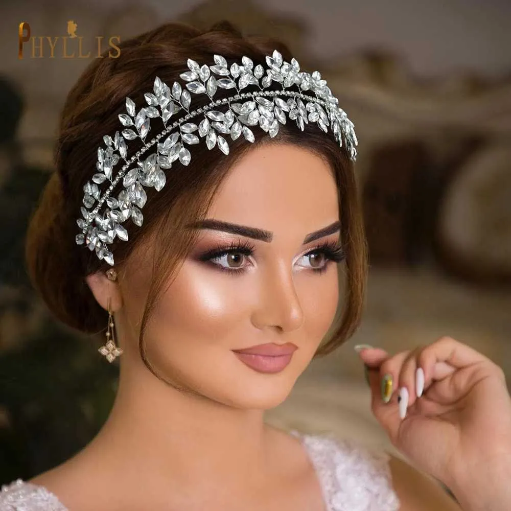 Tiaras A498 مصنوعة يدويًا للملابس الزفاف الكريستالية رئيس الزفاف قطعة رأس الحفلات إكسسوارات المجوهرات شيني الشعر الزفاف Tiaras و Crown Z0220