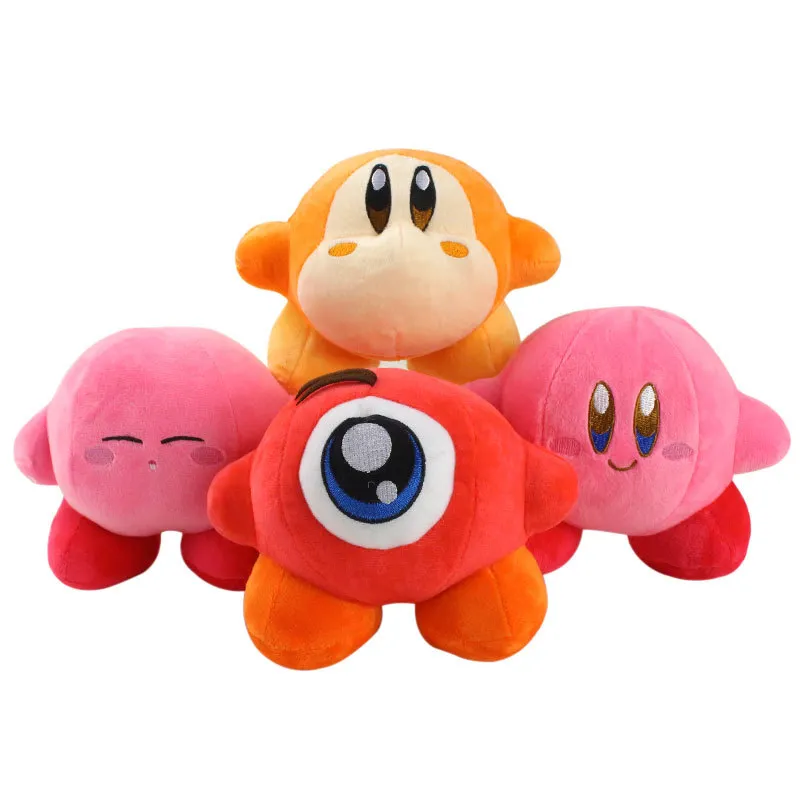 Cute Animation Star 15cm Kirby Plush Doll Toys Around Cartoon Bag Pendant Holiday Gifts E08