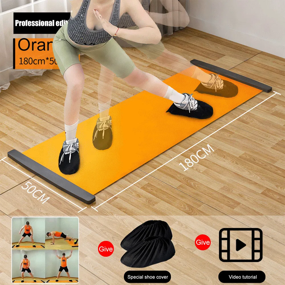 Yoga -matten Sliding Sports Fitness Glide Plaat Schaatsschaatsen Board Board Ice Hockey Roller Leg Home Gym Oefening Accessoire 230221