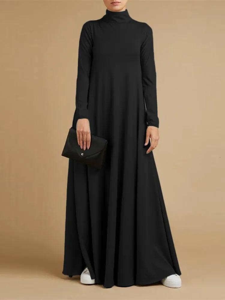Modest Maxi Dress: Vintage Solid Muslim Sundress for Women - Casual Long  Sleeve Robe from Dhgate Ethnic Clothing - price 40.31