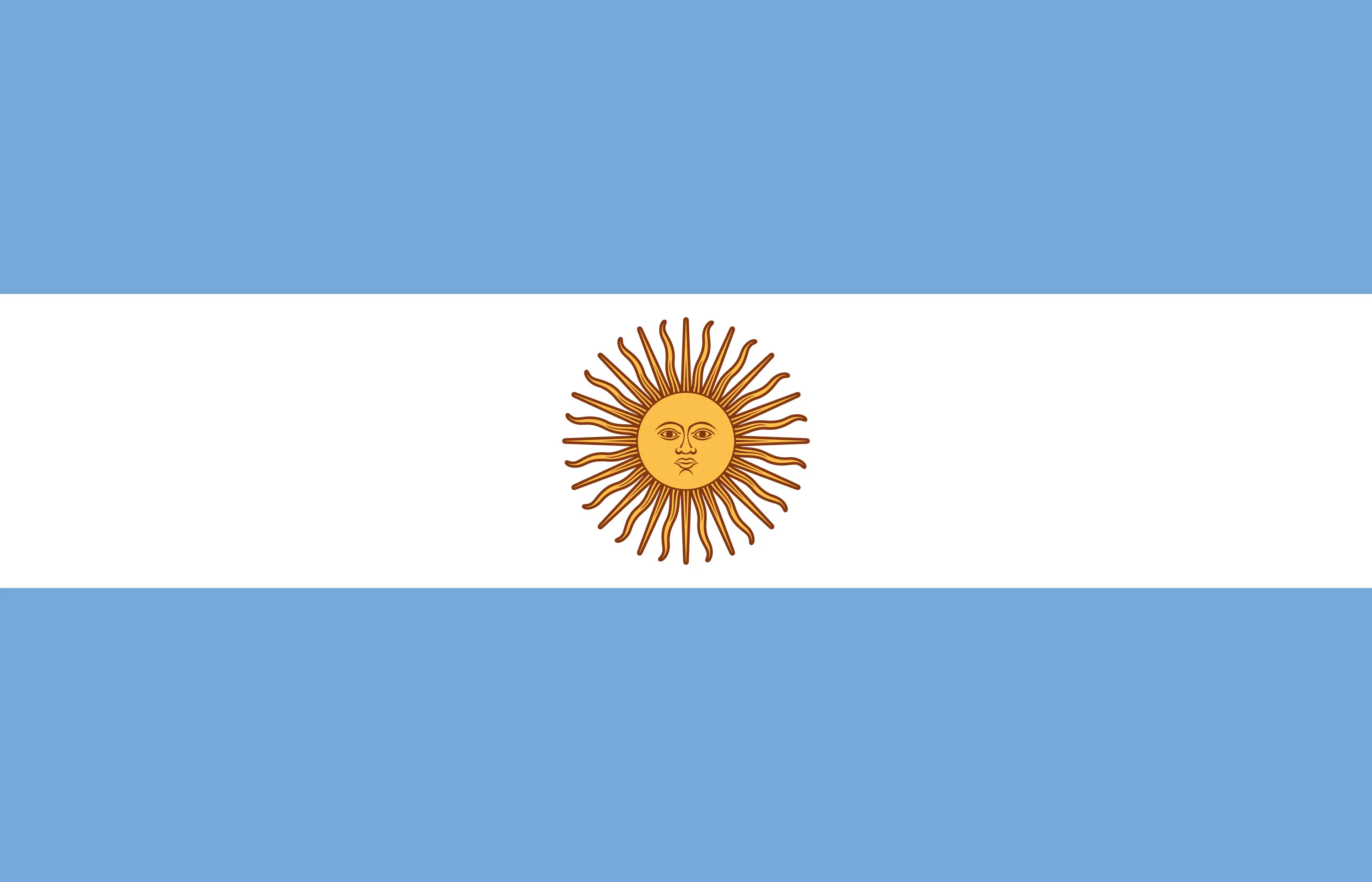 3x5fts 90x150cm Argentina Flag Polyester Banner för inomhusdekoration Direktfabrik grossist