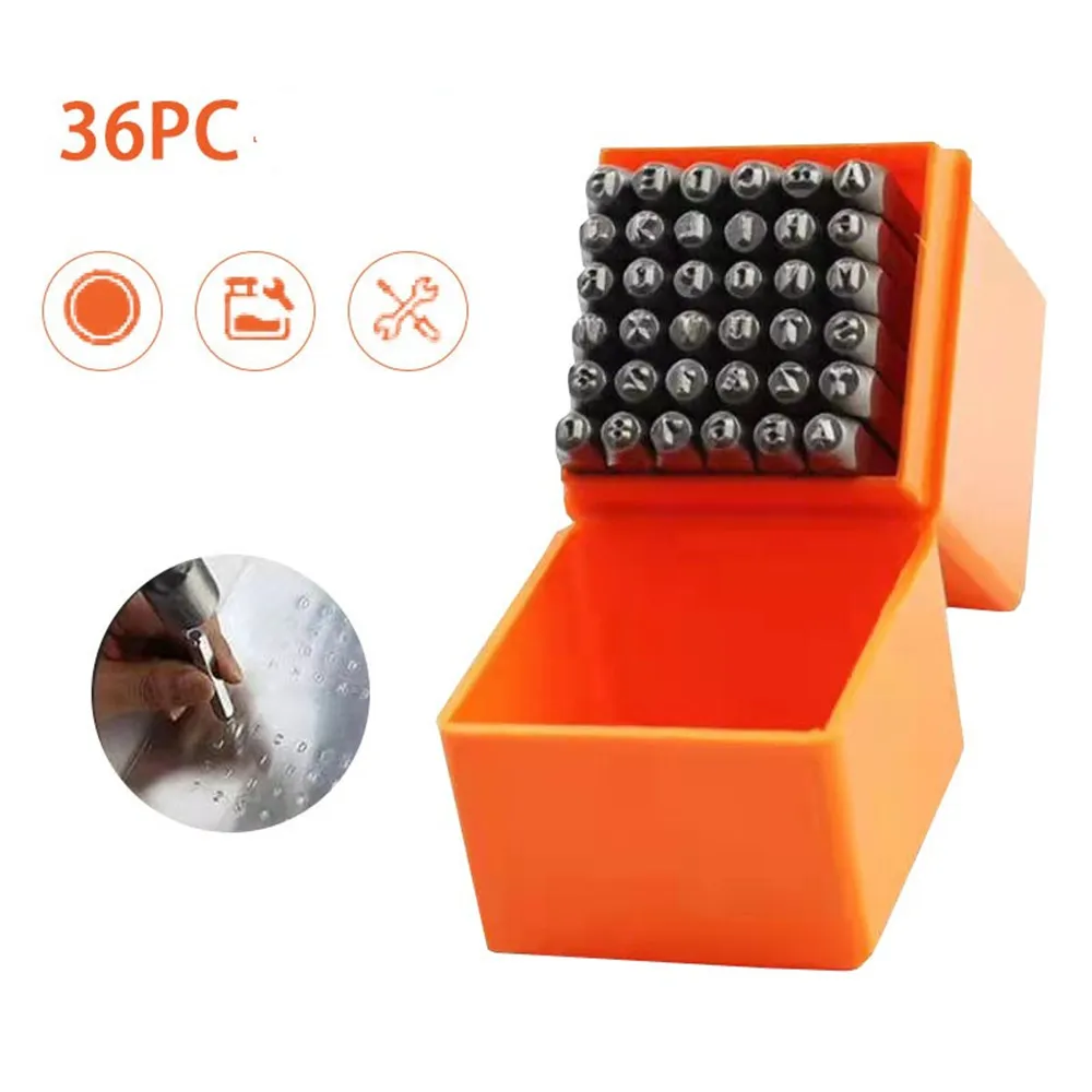wholesale Wholesale Office School Supplies 36 Pcs Metal Stamping Kit with 1 8
