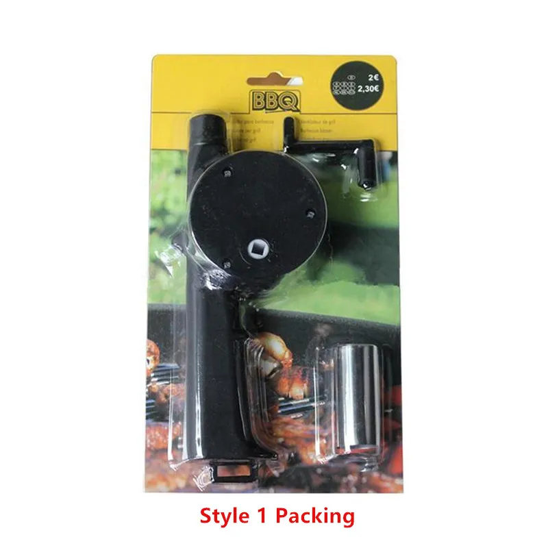 Soufflet à Main Pour Barbecue Et Poêle - Ventilateur Manuel Portable Pour Allumer Le Feu - Bleu