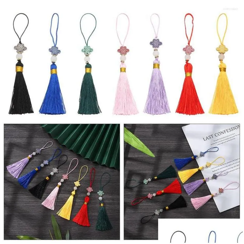 Charms Crafts Clothing Accessories Chinese Style Case Pendant Knot Tassel Phone Year Drop Delivery 202 Daw